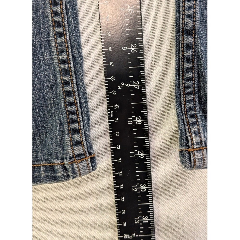 Paris Blues Flare Jeans Women Size 9 Dark Wash Blue Studded Y2K HCR-23518 - Picture 2 of 6